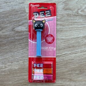 Sanrio Chococat Black Cat Vintage Collectible PEZ Dispenser with Blue Stem - NWT